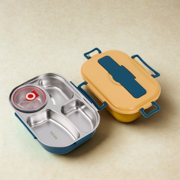 Termo lunch box ze stali nierdzewnej – Żółty